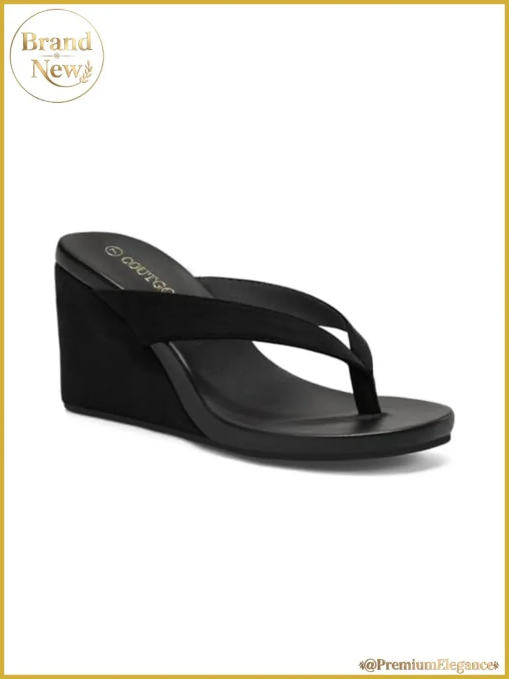 Womens Platform Wedge Heel Thong Sandals Slip On Summer Beach Shoes